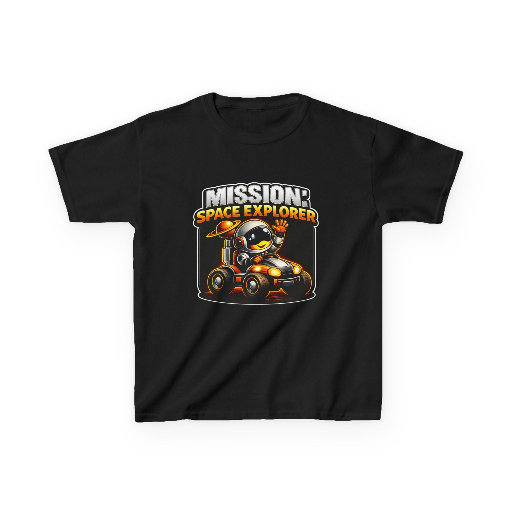 Kids Space T-Shirt — 'Mission: Space Explorer' Astronaut Graphic Tee