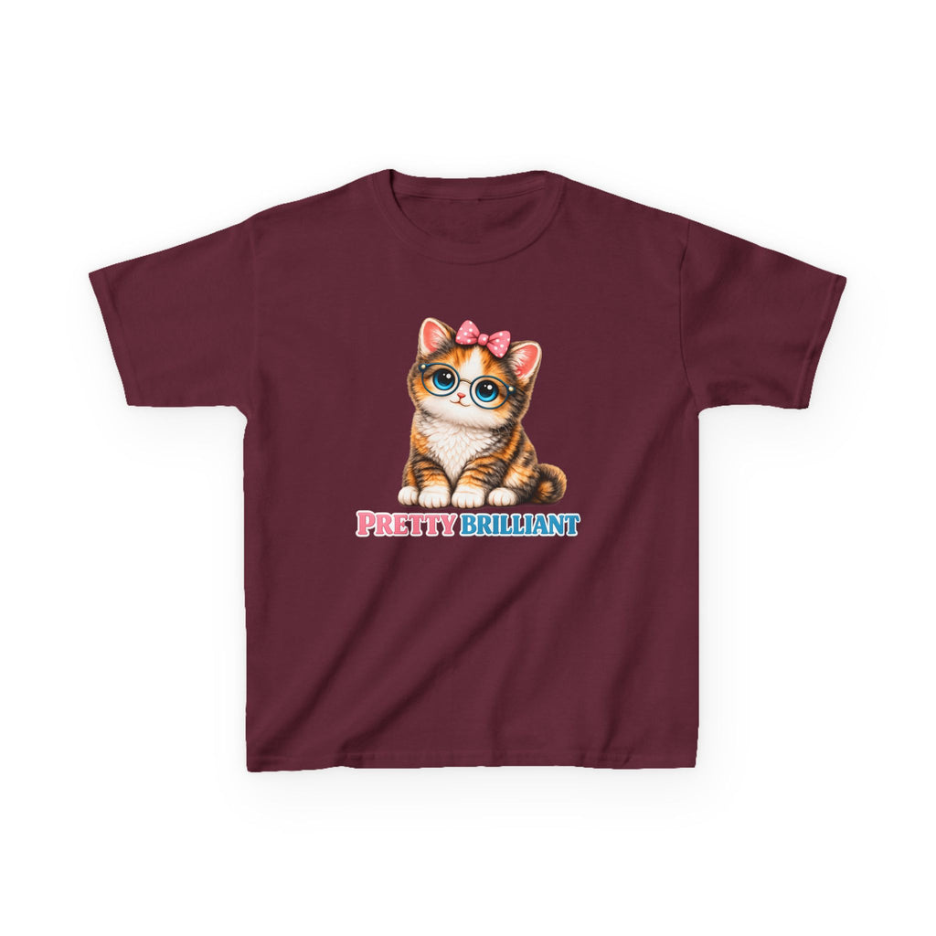 Kids Cat T-Shirt — 'Pretty Brilliant' Cute Cat Graphic Tee