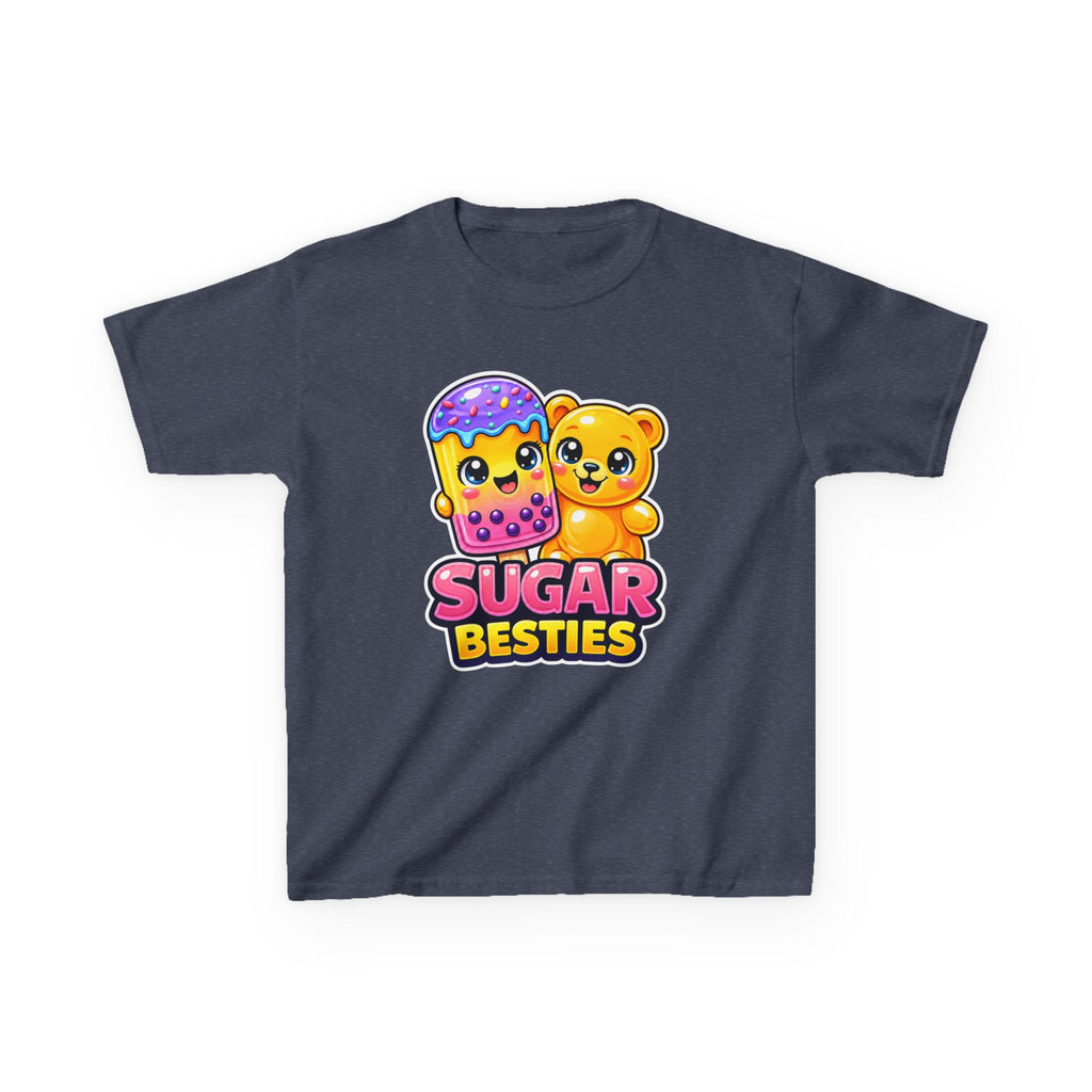 Kids Candy T-Shirt — 'Sugar Besties' Cute Bear & Popsicle Graphic Tee