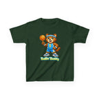 Kidxtr™ Kids Basketball T-Shirt — 'Ballin' Buddy' Cute Bear Basketball Graphic Tee