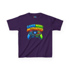 Kidxtr™ Kids Gamer T-Shirt — 'Gamer Mode Activated' Colorful Controller Graphic Tee