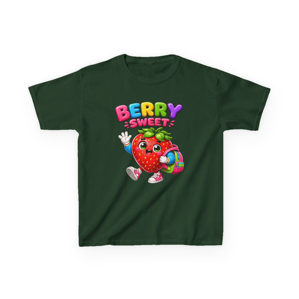 Kids Strawberry T-Shirt — 'Berry Sweet' Cute Strawberry Graphic Tee