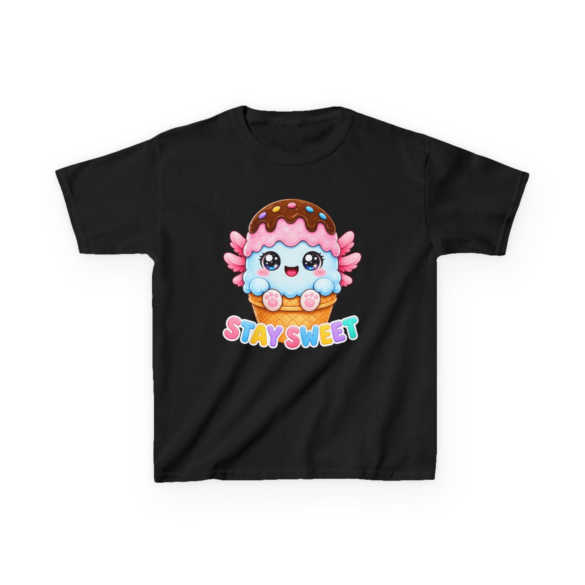 Kids Tee — Kawaii Ice Cream 'Stay Sweet' Graphic