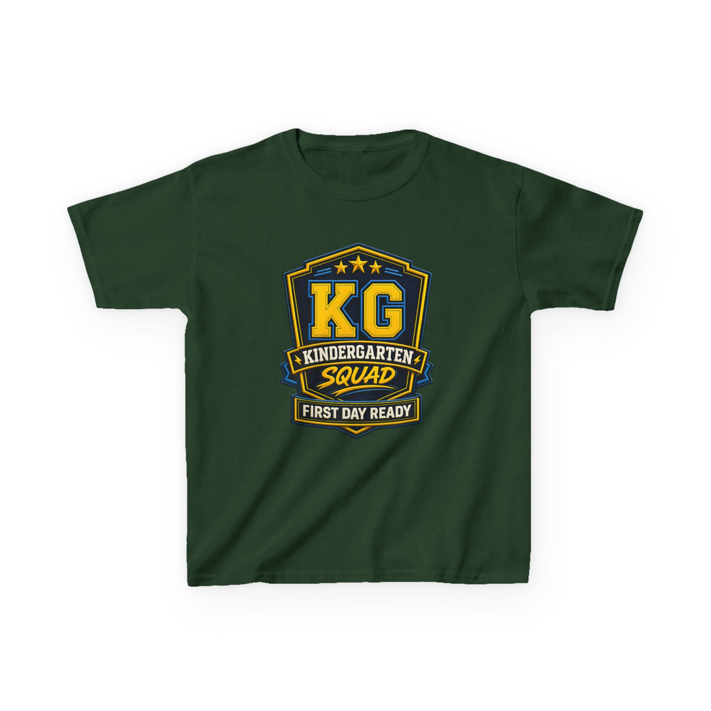 Kids Kindergarten T-Shirt — 'KG First Day Ready' Back-to-School Graphic Tee