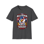 All-Star Gamer Mom T-Shirt — Patriotic Eagle Gaming Graphic Tee