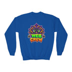 Kidxtr™ Kids Spider Sweatshirt — 'Web Crew' Cute Halloween Spider Graphic Crewneck