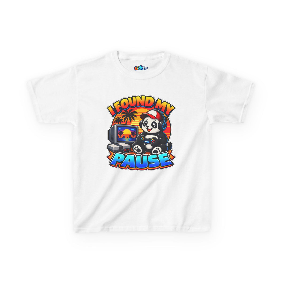 Kidxtr™ Kids Gamer T-Shirt — 'I Found My Pause' Gaming Graphic Tee