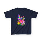 Kidxtr™ Kids Butterfly T-Shirt — 'Flutter & Bloom' Rainbow Butterfly Garden Graphic Tee