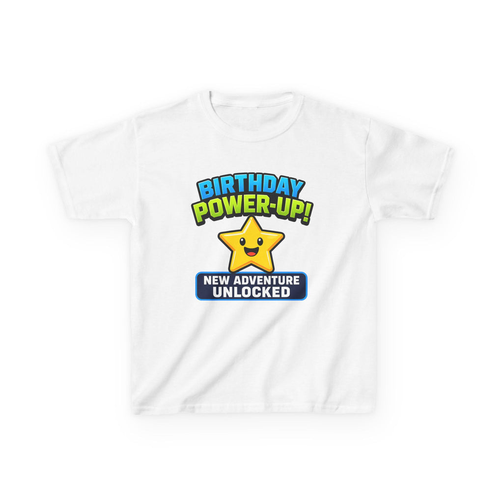 Kids Birthday Gamer T-Shirt – Level Up Graphic Tee
