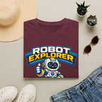 Kidxtr™ Mom Robot T-Shirt — 'Powered by Love & Patience' Robot Explorer Graphic Tee