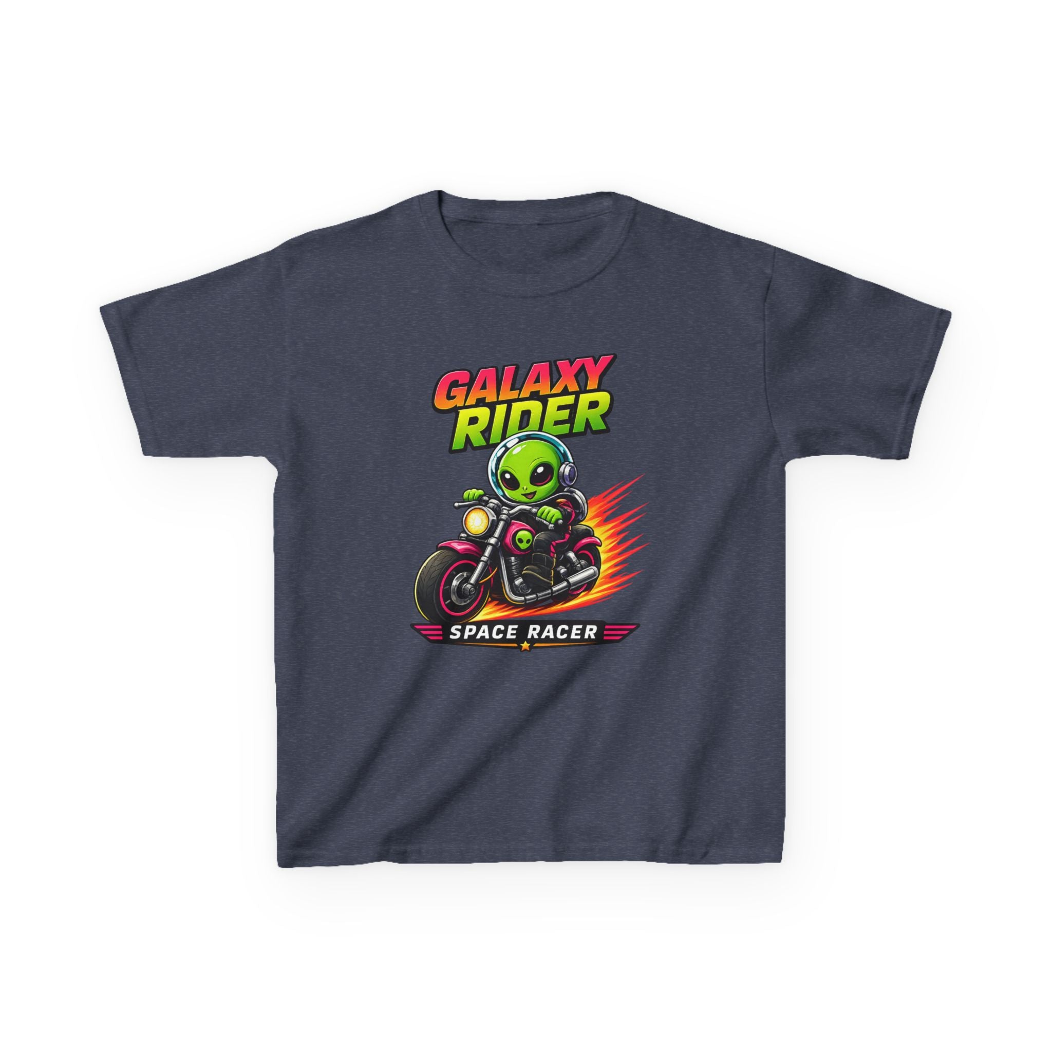 Alien Motorcycle - Kids T Shirt