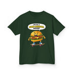 Kids Burger T-Shirt — 'Bun-derful Mood' Skateboard Graphic Tee