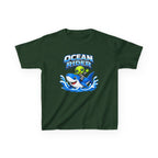 Kids Shark T-Shirt — 'Ocean Rider' Shark & Alien Surf Graphic Tee