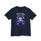 Kids Gamer T-Shirt – Cat Play & Pause Graphic Tee