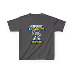 Kids T‑Shirt — "Robot Explorer: Level Up Your Mind" Cute STEM Robot Tee