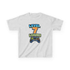 Kids Birthday T-Shirt — 'Level 7 Loaded' Birthday Gamer Graphic Tee