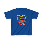 Kids Dance T-Shirt — 'Dance Mode On!' Cartoon Boombox Car Graphic Tee