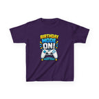 Kids Birthday T-Shirt — 'Birthday Mode On' Gamer Controller Graphic Tee