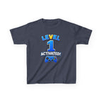 Kids Birthday T-Shirt — 'Level 1 Activated!' Birthday Gaming Graphic Tee
