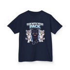 Kids Husky T-Shirt – Run With Your Pack Graphic Tee