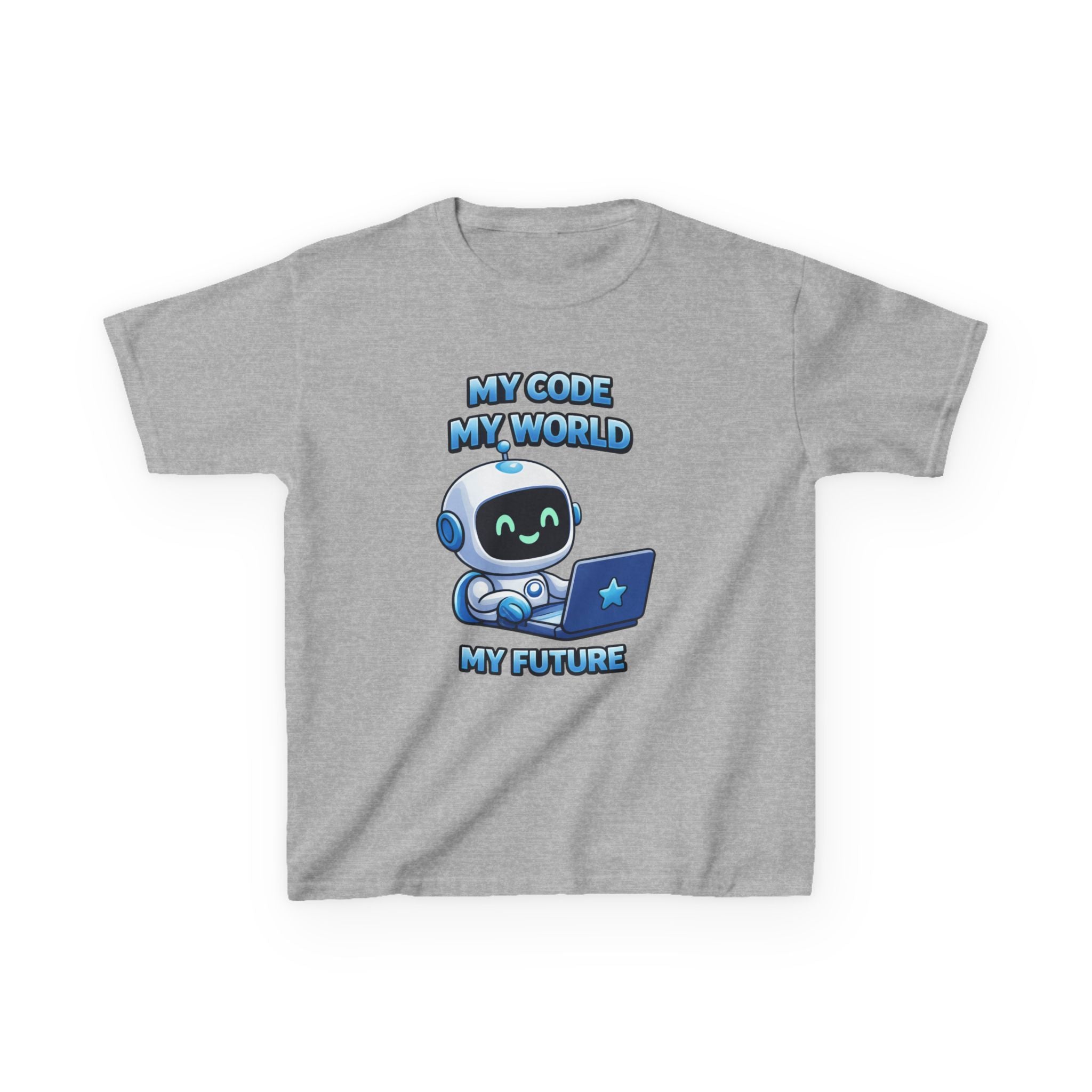 Kids Coding T-Shirt – My Code My World Graphic Tee