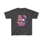 Kids Birthday T-Shirt — 'Rainbow Rollie Birthday Girl' Cute Princess Cake Graphic Tee