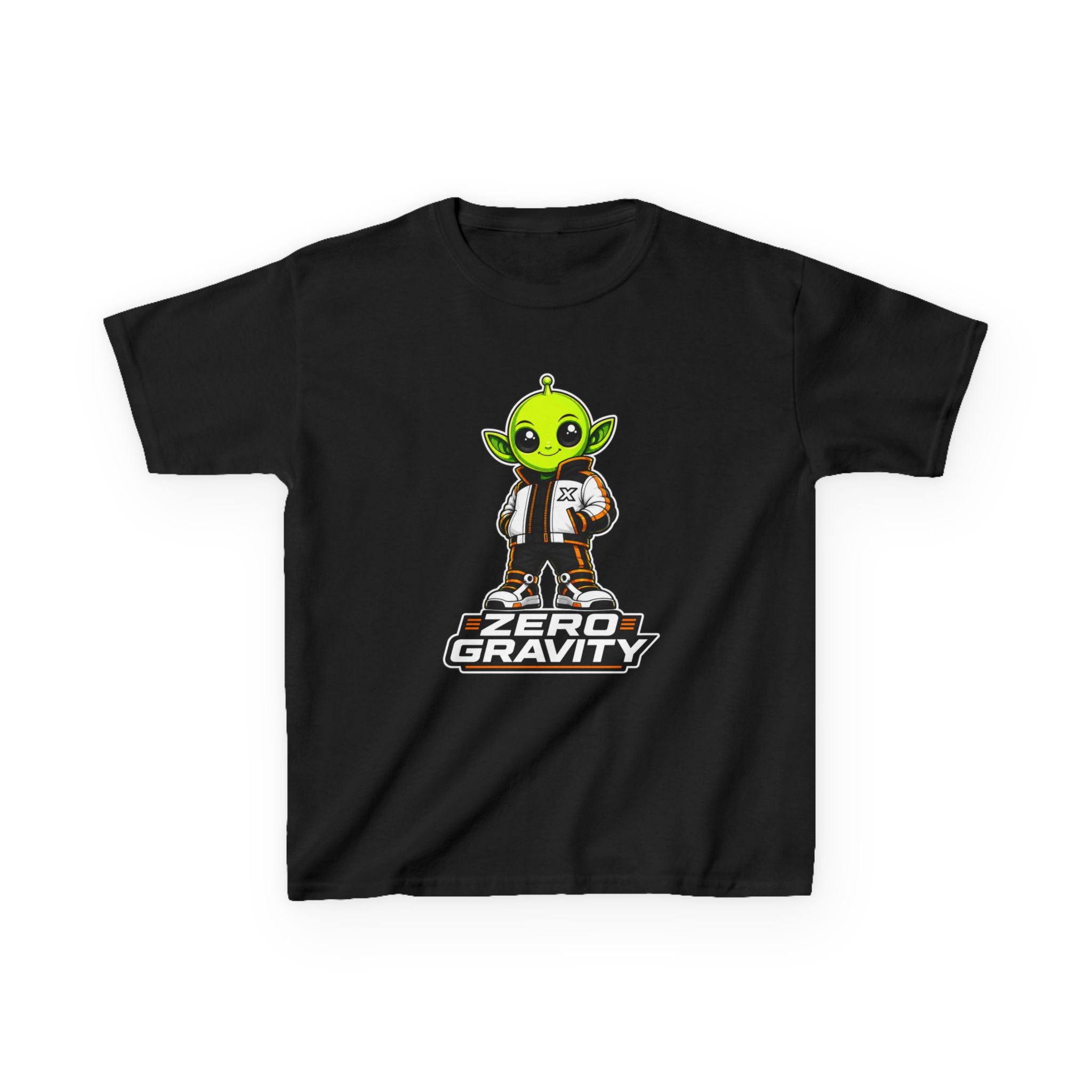 Kids Space T-Shirt — 'Zero Gravity' Cute Alien Graphic Tee
