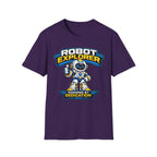 Copy of Robot Explorer T-Shirt — Cute Cartoon Robot Graphic Tee ("Powered by Dedication")