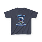 Level Up Kindergarten Robot Kids T‑Shirt — Back to School Shirt for Boys & Girls