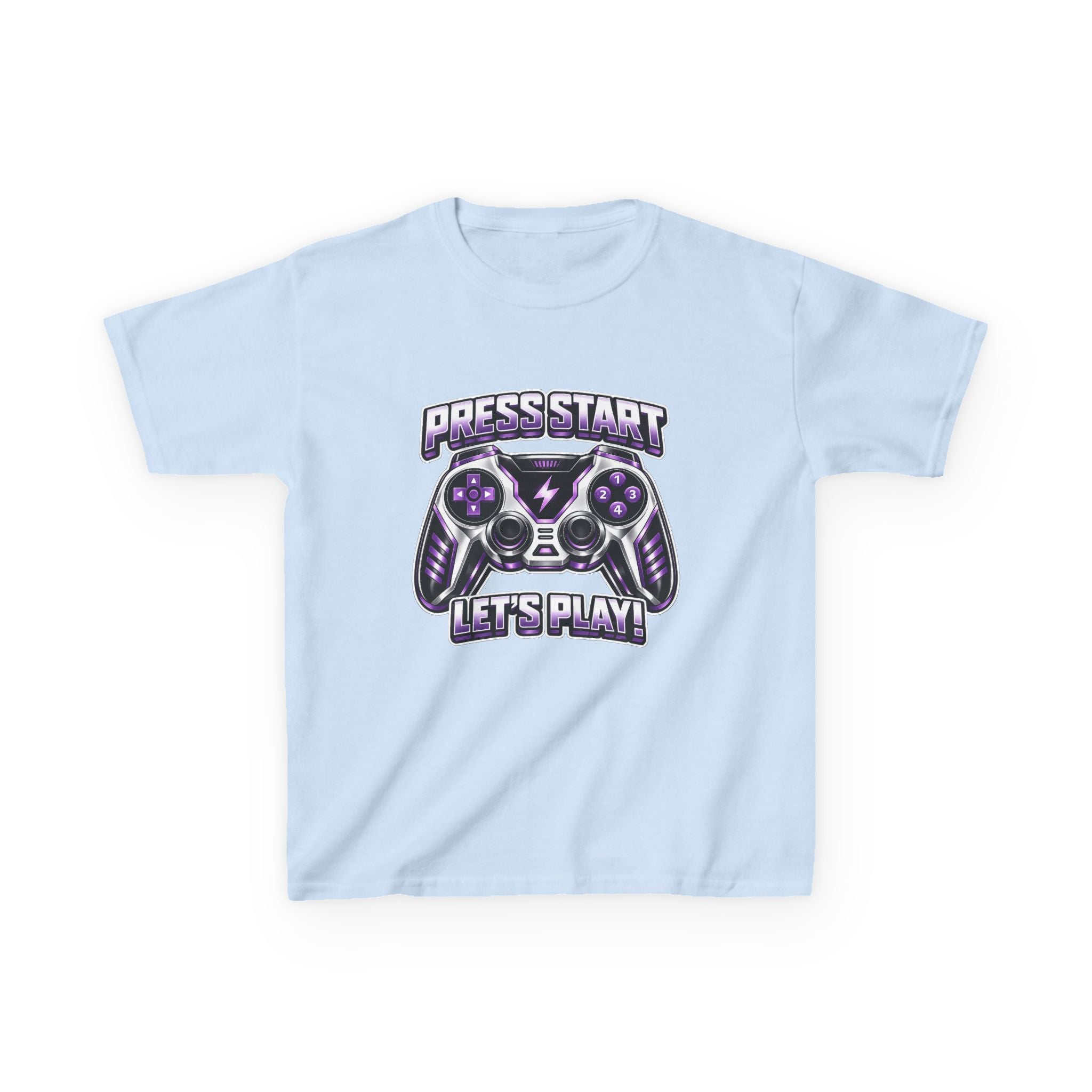 Kids Gaming T-Shirt — 'Press Start: Let’s Play!' Gaming Graphic Tee