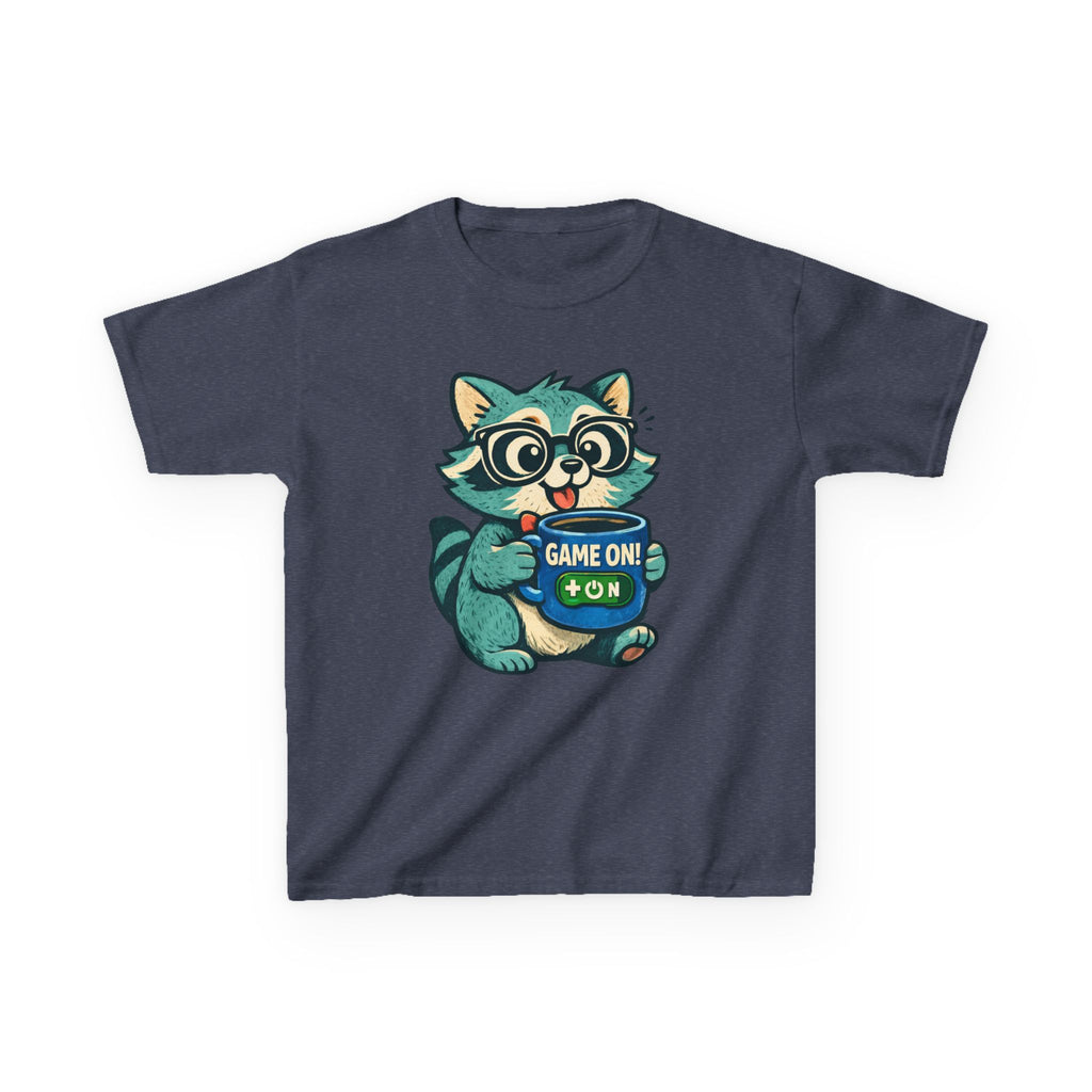 Raccoon Gamer - Kids T Shirt