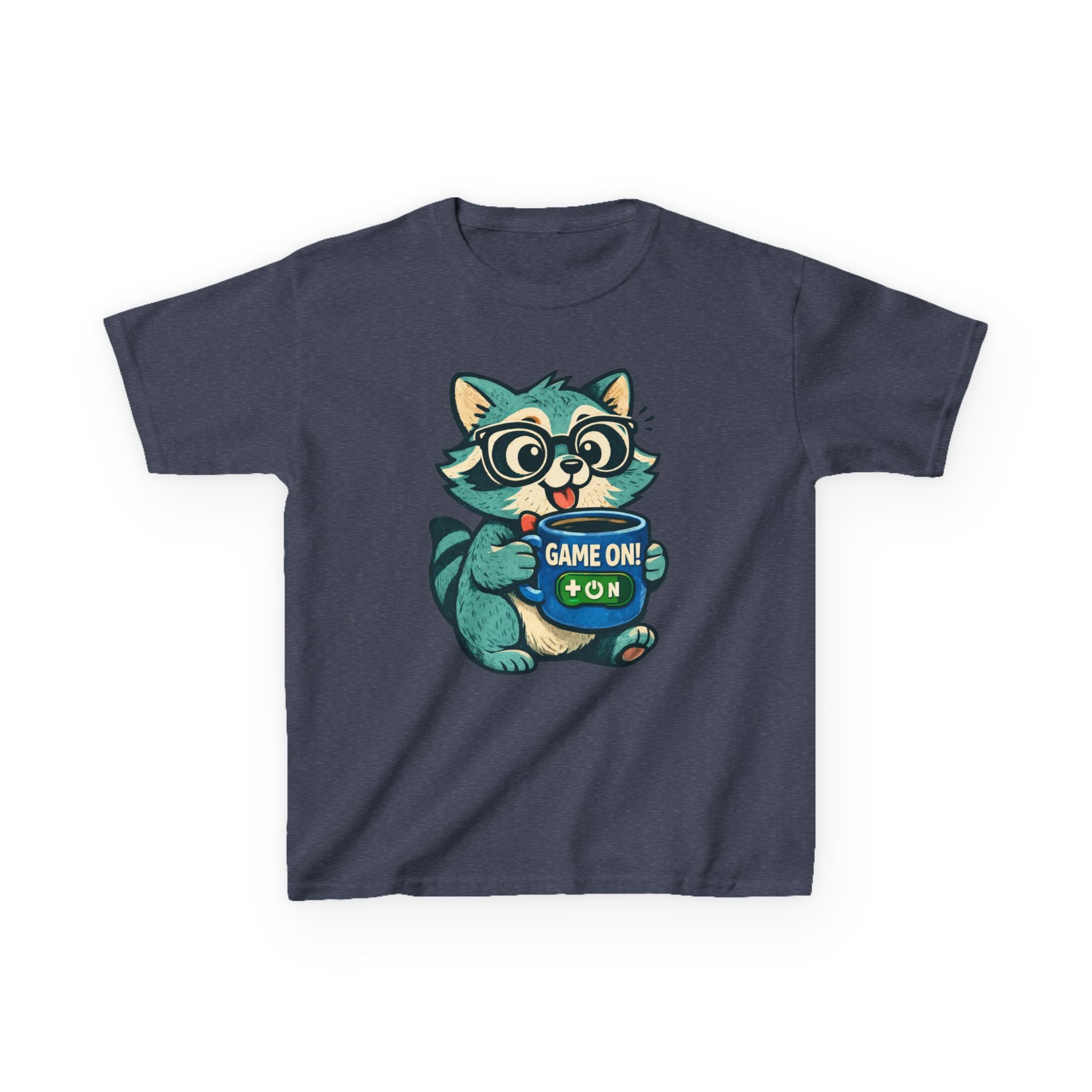 Raccoon Gamer - Kids T Shirt