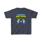 Kids Loading Birthday T-Shirt — 'Loading Birthday' Video Game Controller Graphic Tee
