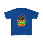 Kidxtr™ Kids Halloween T-Shirt — 'Trick or Treat' Black Cat in Pumpkin Graphic Tee