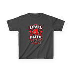 Kids Gamer T-Shirt — 'Level 4 Elite' Gamer Badge Graphic Tee
