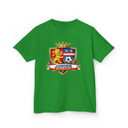 Kids Soccer T-Shirt — 'Junior Soccer Club' Crest Graphic Tee