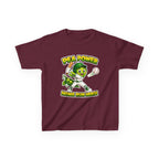 Kids Baseball T-Shirt — 'Pea Power Home Run Hero' Graphic Tee