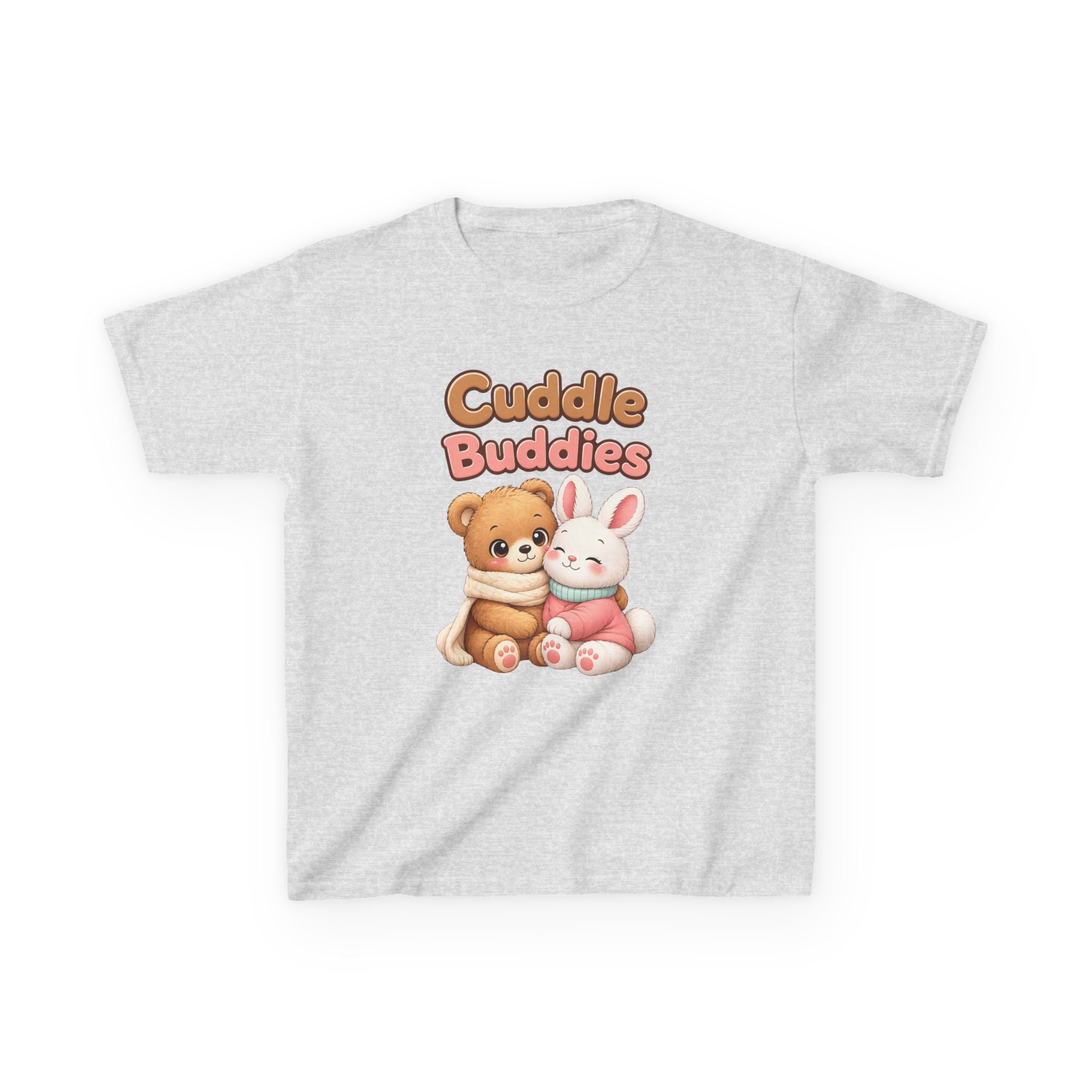Kids Animal T-Shirt – Cuddle Buddies Bear & Bunny Graphic Tee