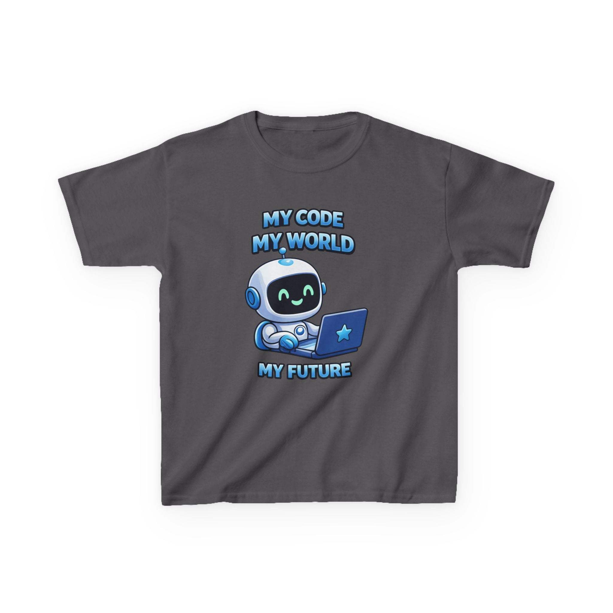 Kids Coding T-Shirt – My Code My World Graphic Tee