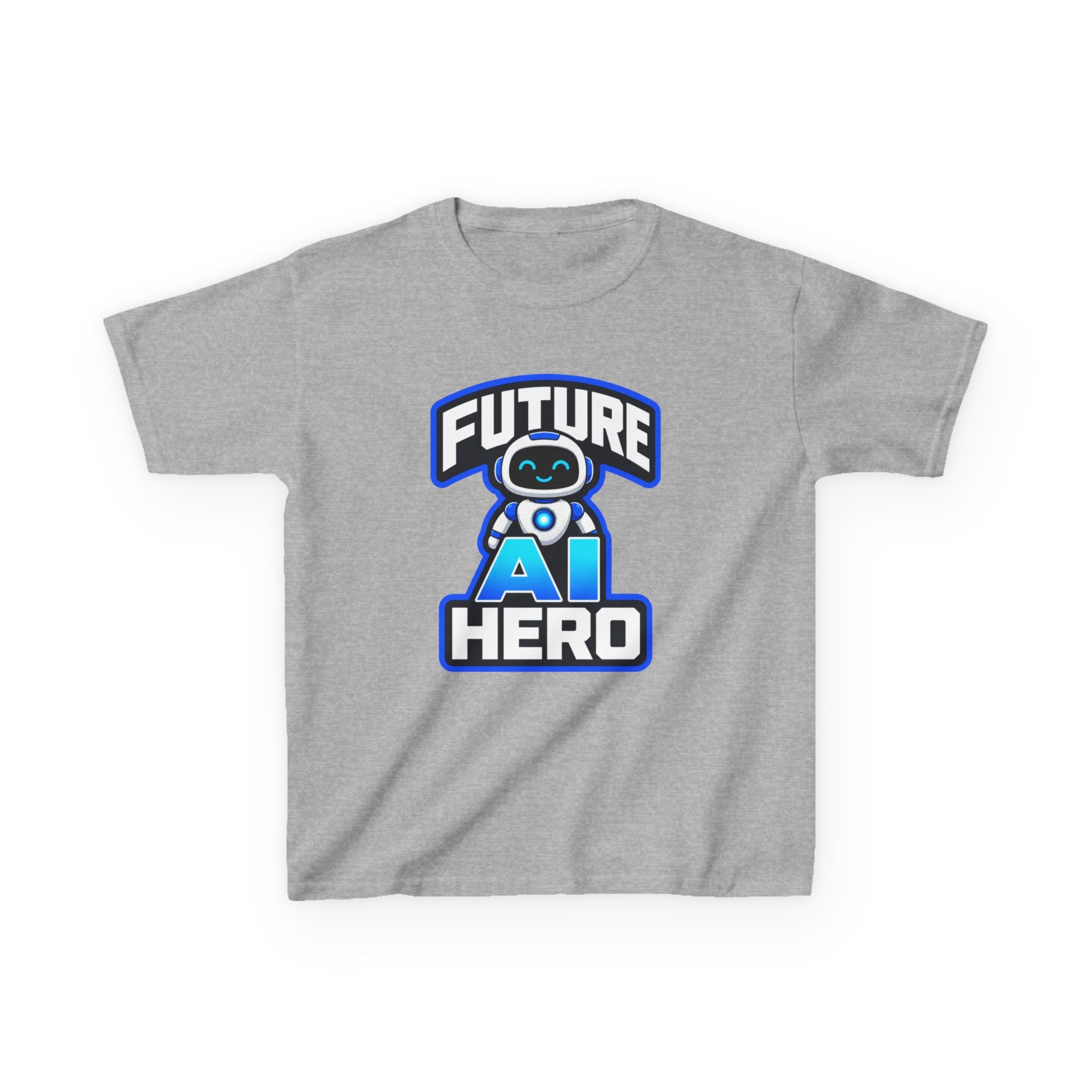 Kids Robot T-Shirt — 'Future AI Hero' STEM Graphic Tee