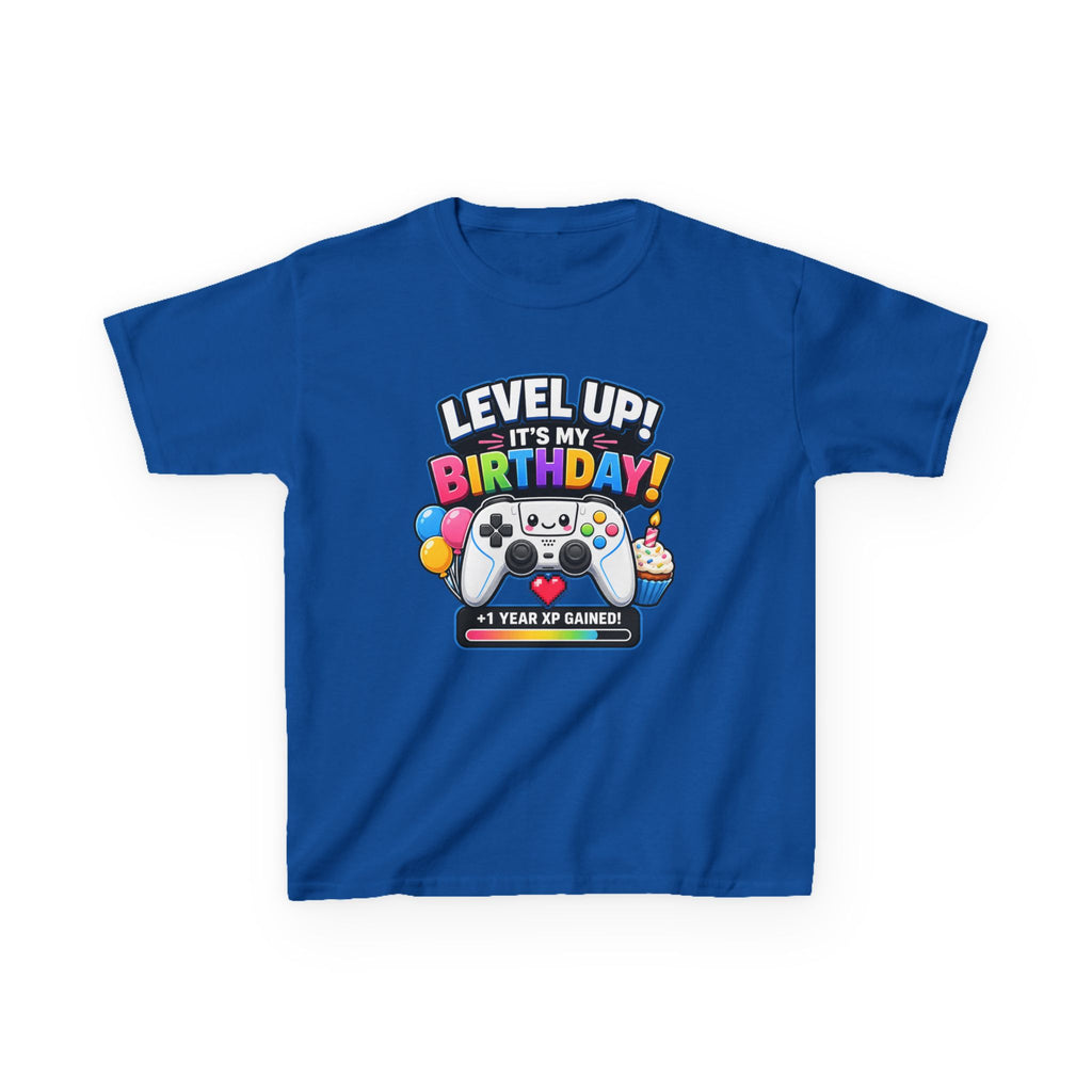 Kids Birthday Gaming T-Shirt – Press Start Graphic Tee