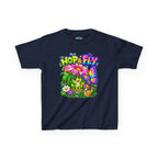 Kidxtr™ Kids Frog T-Shirt — 'Hop & Fly' Frog & Butterfly Graphic Tee