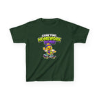 Kids Back-to-School T-Shirt — 'Game Time, Homework Done!' Skateboard Duck Graphic Tee