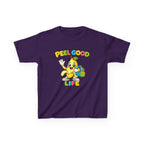 Kids Banana T-Shirt — 'Peel Good Life' Cartoon Banana Graphic Tee