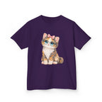 Kids Cat T-Shirt – Big-Eyed Kitten Graphic Tee