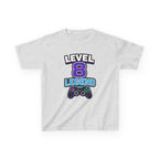 Kids Gaming T-Shirt — 'Level 8 Legend' Gamer Graphic Tee