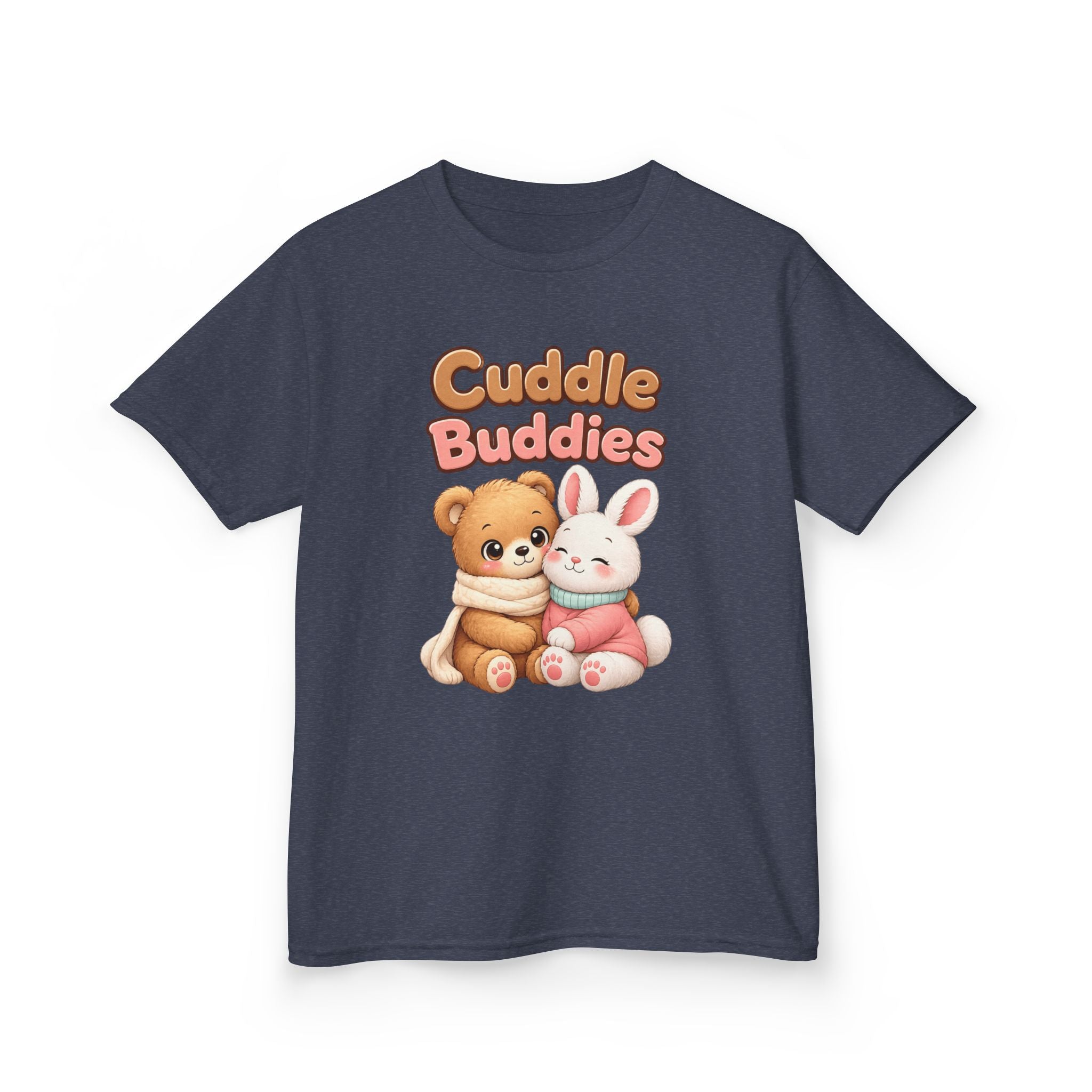 Kids Animal T-Shirt – Cuddle Buddies Bear & Bunny Graphic Tee