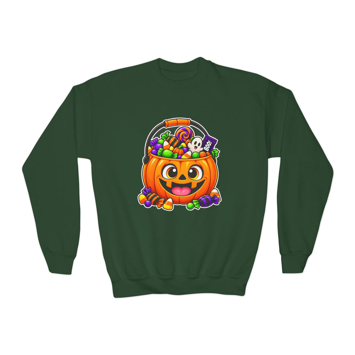 Kidxtr™ Kids Pumpkin Sweatshirt — 'Spooky Season' Halloween Graphic Crewneck