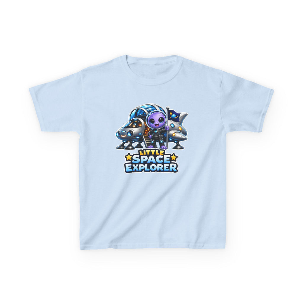 Kids Space T-Shirt — 'Little Space Explorer' Alien Rocket Graphic Tee