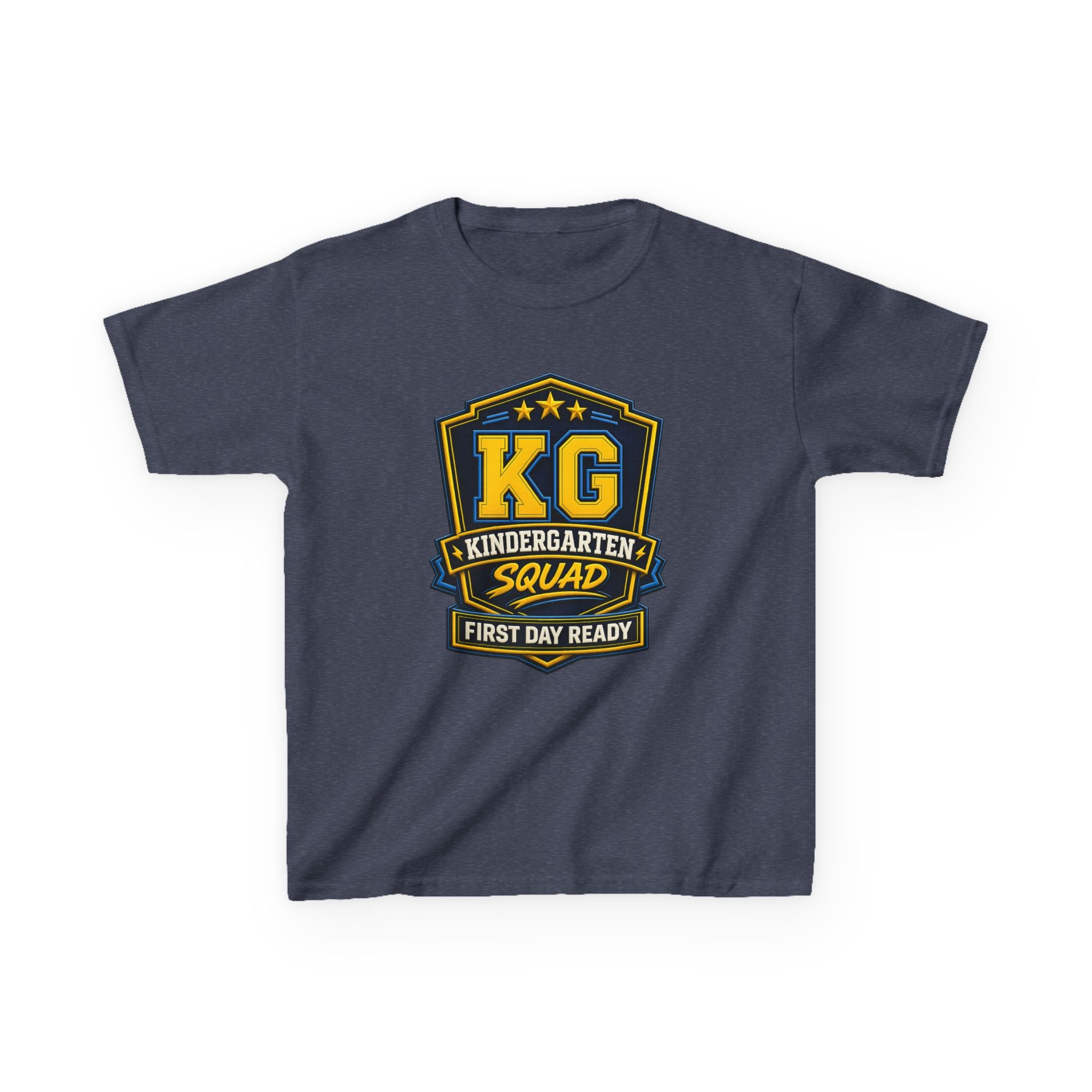 Kids Kindergarten T-Shirt — 'KG First Day Ready' Back-to-School Graphic Tee